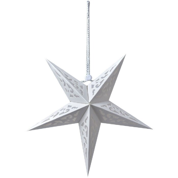 Clayre & Eef 6PA0511S Decoration Star White 30x10x30 cm