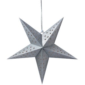 Clayre & Eef 6PA0512MZI Decoration Star Silver...