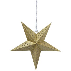 Clayre & Eef 6PA0512S Decoration Star Gold 30x10x30 cm