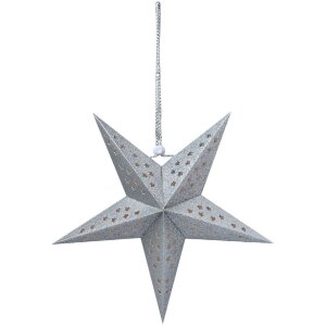 Clayre & Eef 6PA0512SZI Decoration Star Silver...