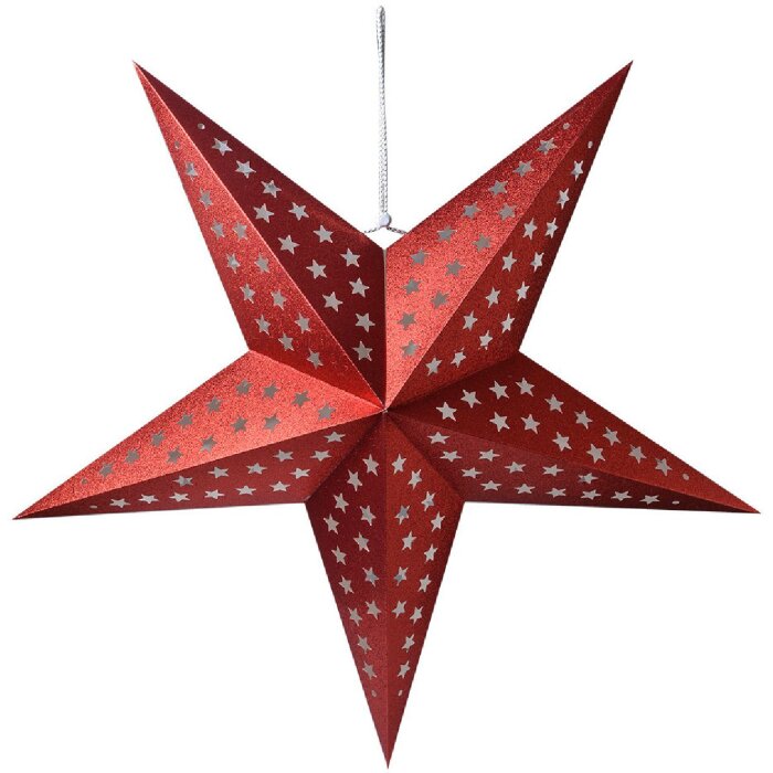 Clayre & Eef 6PA0512XLR Decoration Star Red 90x20x90 cm