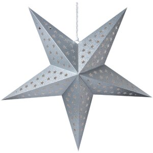 Clayre & Eef 6PA0512XLZI Decorative stars silver...