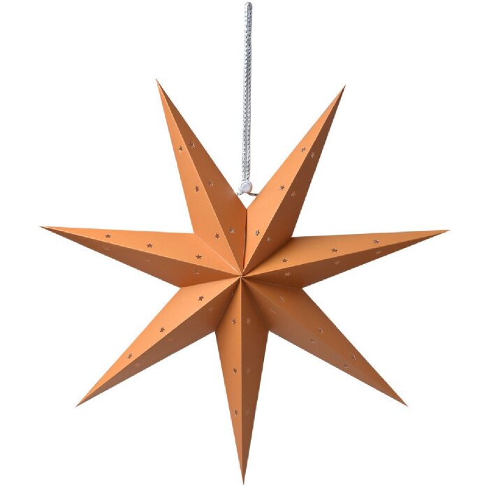 Clayre & Eef 6PA0513M Decoration Star Orange 45x15x45 cm