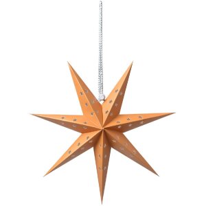 Clayre & Eef 6PA0513S Decoration Star Orange 30x8x30 cm