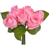 Clayre & Eef 6PL0238 Artificial Flower Bouquet with 6 Roses Pink 16x16x24 cm