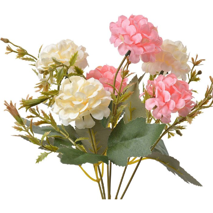 Clayre & Eef 6PL0266 Artificial Flower Pink/White 15x10x30 cm