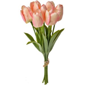 Clayre & Eef 6PL0277 Artificial Flower Tulips Pink...