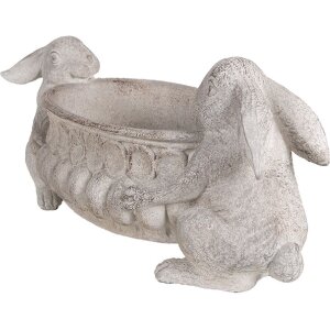 Clayre & Eef 6PR5054 Decoration flower pot rabbit...