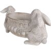 Clayre & Eef 6PR5054 Decoration flower pot rabbit 43x19x19 cm stone look