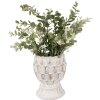 Clayre & Eef 6TE0510S Flower Pot White Ø 11x13 cm