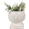 Clayre & Eef 6TE0511M Flower Pot White Ø 18x17 cm