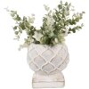 Clayre & Eef 6TE0511S Flowerpot Ø 14x14 cm White Vintage