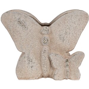 Clayre & Eef 6TE0514 Flower Pot Butterfly Beige...