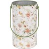 Clayre & Eef 6Y5511L Decorative bucket floral pattern Ø 19x27 cm