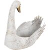 Clayre & Eef 6Y5513 Plant Holder Swan White 44x26x43 cm