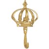 Clayre & Eef 6Y5547 Wall Hook Crown Gold 10x3x17 cm