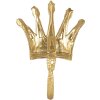 Clayre & Eef 6Y5548 Wall Hook Crown Gold 11x3x18 cm