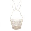 Clayre & Eef 6Y5581M Basket Rabbit White Ø 15x34 cm