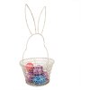 Clayre & Eef 6Y5581M Basket Rabbit White Ø 15x34 cm