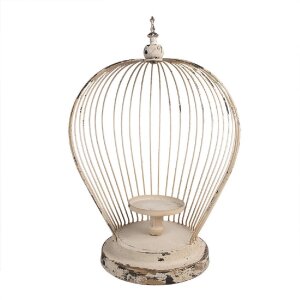 Clayre & Eef 6Y5588 Lantern Beige Iron 31x24x45 cm...