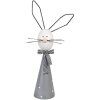 Clayre & Eef 6Y5593 Decoration Rabbit Grey White 21x11x48 cm