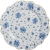 Clayre & Eef BRBFP Large plate Ø 27x2 cm White Blue Porcelain