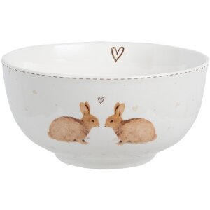 Clayre & Eef BSLCBO Bowl Soup Bowl White Brown...