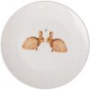 Clayre & Eef BSLCDP Small Plate White Brown Ø 20x2 cm Porcelain