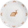 Clayre & Eef BSLCFP Large Plate White Brown Ø 26x2 cm Porcelain