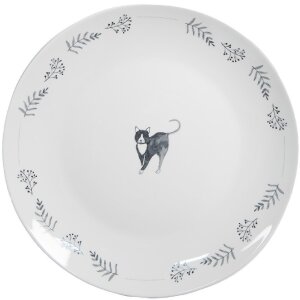 Clayre & Eef CAKYDP Small Plate White Grey Ø...