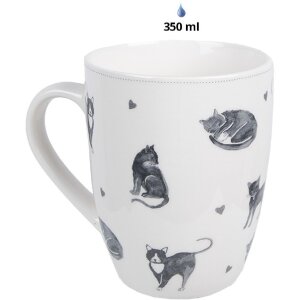 Clayre & Eef CAKYMU Mug White 12x8x10 cm 350 ml...