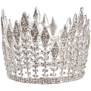 Juleeze JZCR0007 Crown round metal silver coloured...