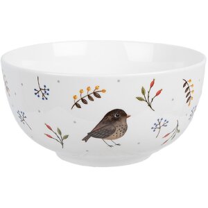 Clayre & Eef SPYBO Bowl country style white Ø...