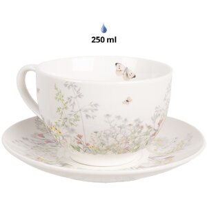 Clayre & Eef WFFKS Coffee Cup with Saucer White 250...