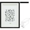 Deknudt S65KK2 Picture Frame Black Double Passepartout 10x15 cm to 20x30 cm