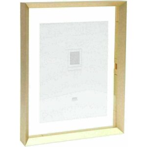 Deknudt S028A1 Glass Frame Gold Aluminium Strip Floating...