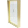 Deknudt S028A1 Glass Frame Gold Aluminium Strip Floating Photo Effect 15x20cm 20x25cm