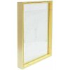 Deknudt S028A1 Glass Frame Gold Aluminium Strip Floating Photo Effect 15x20cm 20x25cm