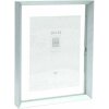 Deknudt S028D1 Glass frame silver aluminium strip floating photo effect 13x18 cm 18x24 cm