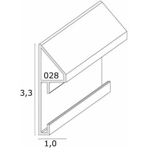 Deknudt S028D1 Glass frame silver aluminium strip floating photo effect 15.0 x20.0 cm; 20.0 x25.0 cm