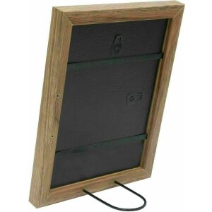 Deknudt S45SH2 Modern Picture Frame Dark Natural Wood Brown 15.0 x15.0 cm