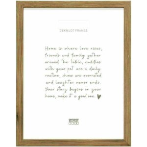 Deknudt S45SH2 Modern Picture Frame Dark Natural Wood Brown 15.0 x15.0 cm