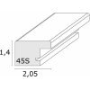 Deknudt wooden frame natural wood S45SH light dark 10x15 cm to 70x100 cm block profile