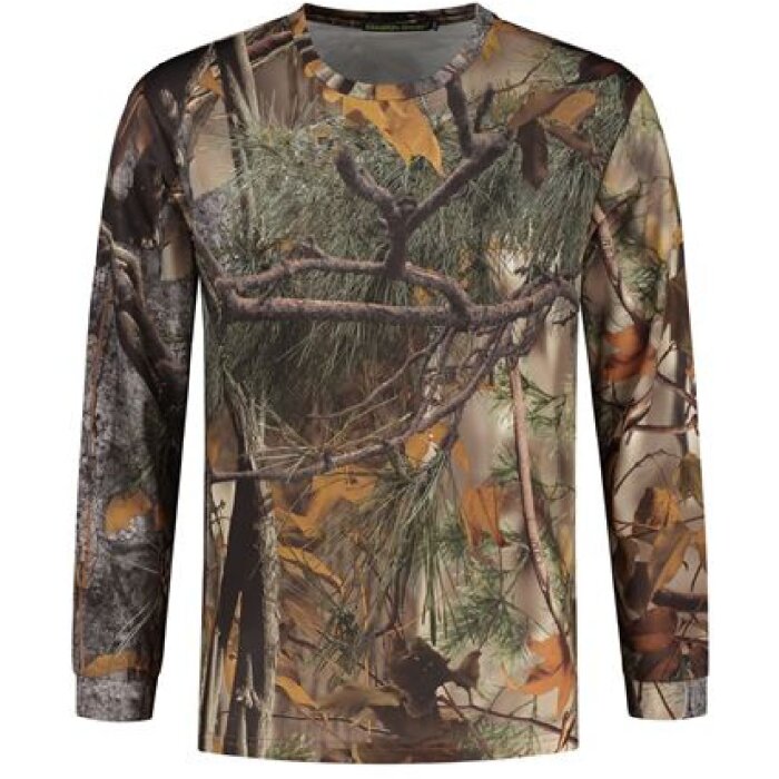 Stealth Gear T-Shirt Long Sleeve Camo Forest Print Size S