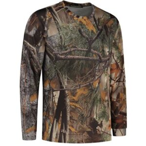 Stealth Gear T-Shirt Long Sleeve Camo Forest Print Size S