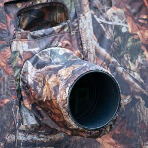 Buteo Photo Gear snoot/lens protection for camouflage tent