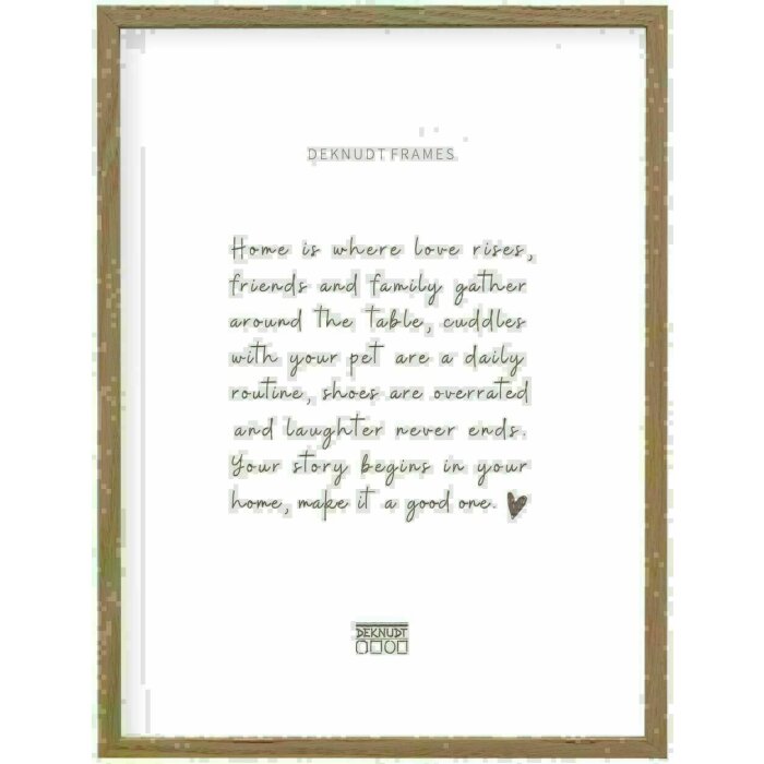 Deknudt S47DJ1 picture frame solid oak wood natural 40.0 x50.0 cm