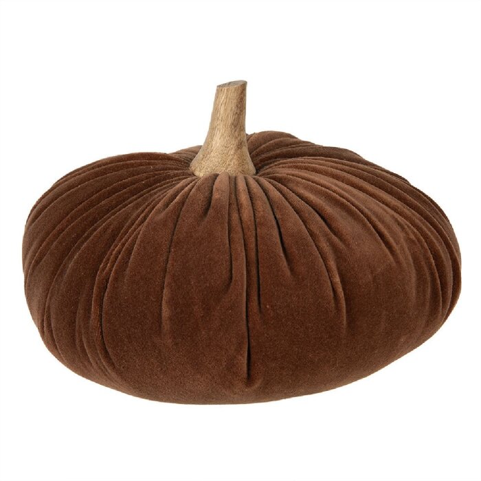 Clayre & Eef 65425 Decoration Pumpkin Brown Ø 25x16 cm