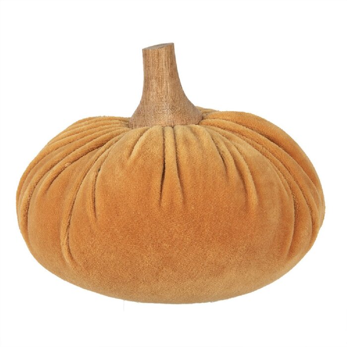 Clayre & Eef 65428 Decoration Pumpkin Ø 15x12 cm Orange