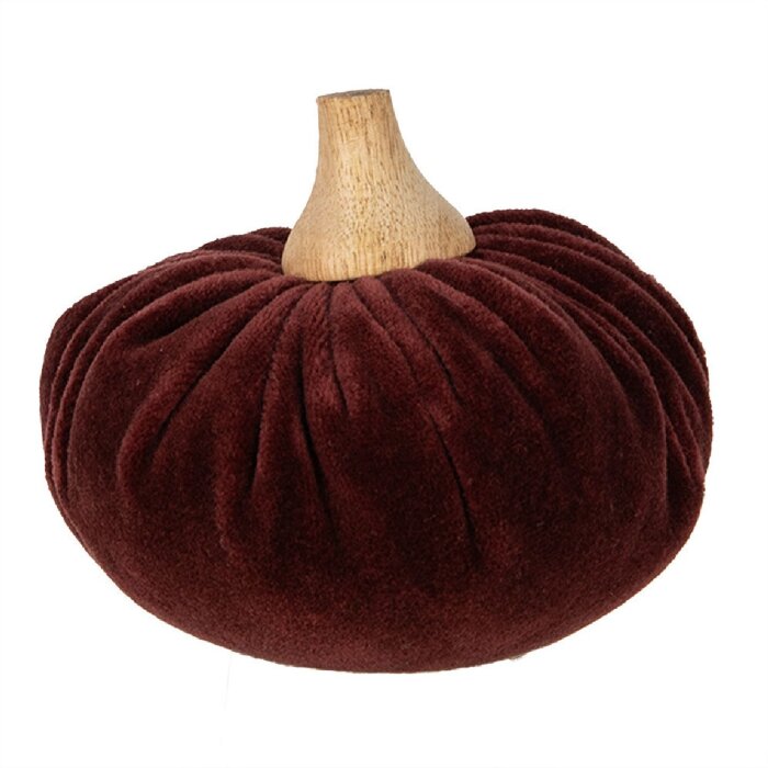 Clayre & Eef 65412 Decorative Pumpkin Red Ø 12x10 cm Country Style